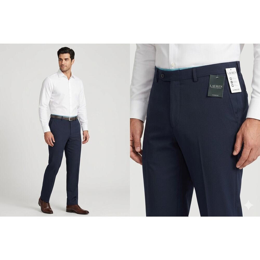Lauren Ralph Lauren Men's Navy Dress Pants 33x30